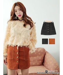 KORMARCH | フロントボタンポケットAラインスカート(スカート)