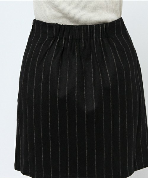 archives（アルシーヴ）の「ストライプウールスカート（スカート・レディース・ブラック/グレー/ネイビー・MEDIUM）」の8枚目の写真
