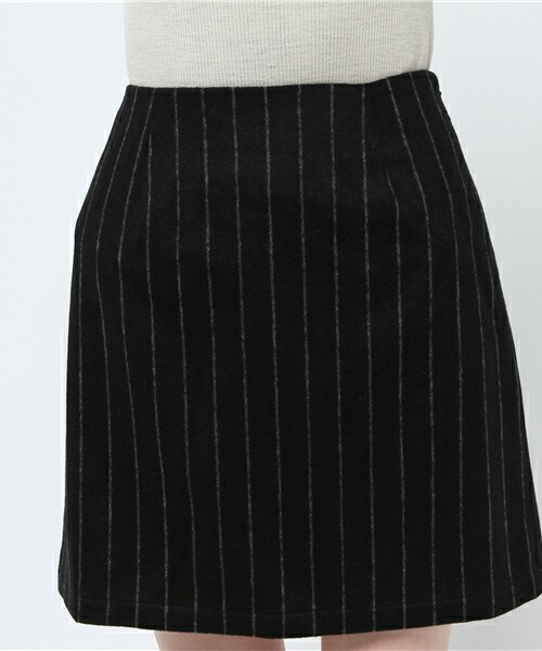archives（アルシーヴ）の「ストライプウールスカート（スカート・レディース・ブラック/グレー/ネイビー・MEDIUM）」の7枚目の写真