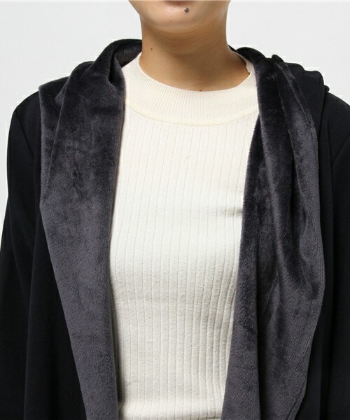 INTERPLANET WINGS(インタープラネットウィング)の「TCファーフーテッドトッパー(その他アウター・レディース・グレー/ネイビー/キャメル・FREE)」の7枚目の写真