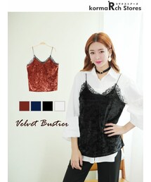 KORMARCH | ベルベットビスチェ(キャミソール)