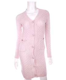 Bobon21 | ケーブルニットロングカーディガン(カーディガン/ボレロ)