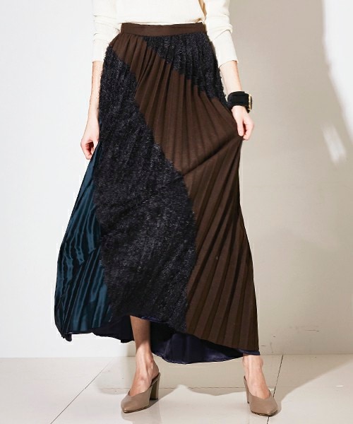 一番の贈り物 kolor（カラー）の「小口 美智様専用 カットジャガードプリーツ スカート