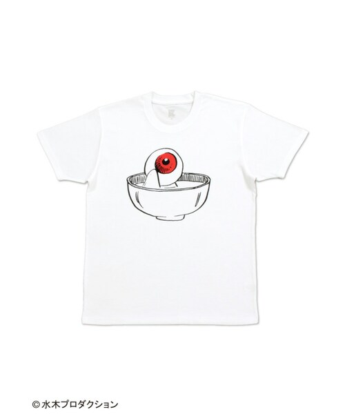 Graniph デザイン ティーシャツ ストア グラニフ の 目玉おやじ 茶碗風呂 ゲゲゲの鬼太郎 トップス Wear