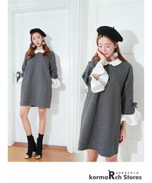 KORMARCH | フリルドットワンピース(ワンピース)