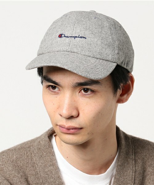 Champion（チャンピオン）の「Champion WOOL LOGO CAP CP1604-09（キャップ・メンズ・ブラック/グレー/ネイビー・ONE SIZE）」の2枚目の写真
