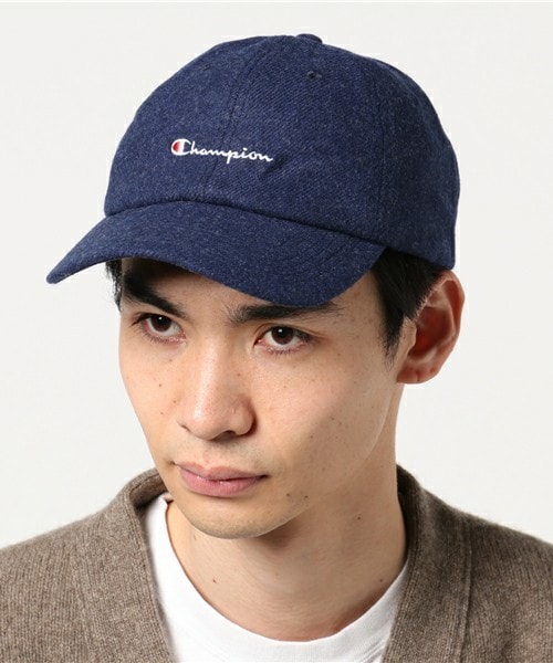 Champion（チャンピオン）の「Champion WOOL LOGO CAP CP1604-09（キャップ・メンズ・ブラック/グレー/ネイビー・ONE SIZE）」の3枚目の写真