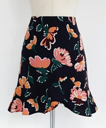 DHOLIC | フラワーパターンフレアヘムミニスカート(スカート)