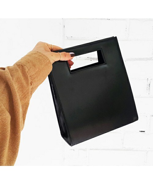 DHOLIC（ディーホリック）の「2WAYスクエアミニマルバッグ（ハンドバッグ・レディース・ベージュ/ブラック/ディープスカイブルー/ホワイト・FREE）」の3枚目の写真