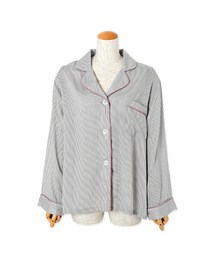 flower | piping pajamas shirt ～ﾊﾟｲﾋﾟﾝｸﾞﾊﾟｼﾞｬﾏｼｬﾂ(シャツ/ブラウス)