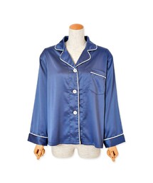 flower | piping pajamas shirt ～ﾊﾟｲﾋﾟﾝｸﾞﾊﾟｼﾞｬﾏｼｬﾂ(シャツ/ブラウス)