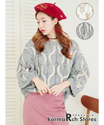 KORMARCH | ユニックねじりニット(ニット/セーター)