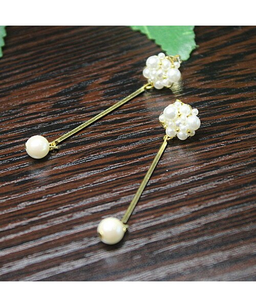 CHOUCHOU（チュチュ）の「スティックパール　ピアス/イヤリング（ピアス（両耳用）・レディース・シルバー/ゴールド・Free）」の2枚目の写真