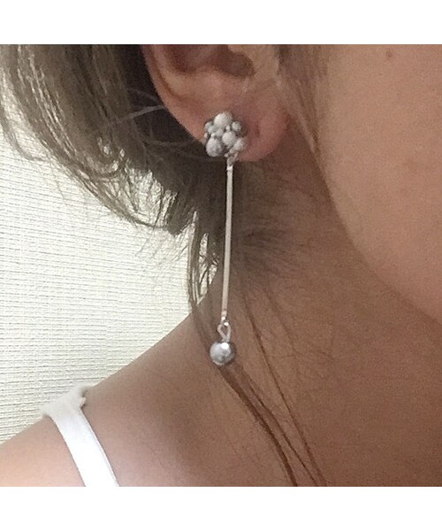 CHOUCHOU（チュチュ）の「スティックパール　ピアス/イヤリング（ピアス（両耳用）・レディース・シルバー/ゴールド・Free）」の4枚目の写真