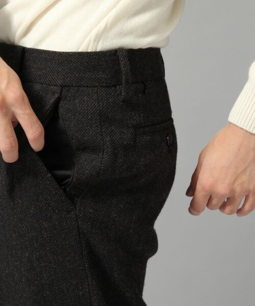 HARE（ハレ）の「ツイードテーパードパンツ（パンツ・グレー/ブラウン/ネイビー）」の10枚目の写真
