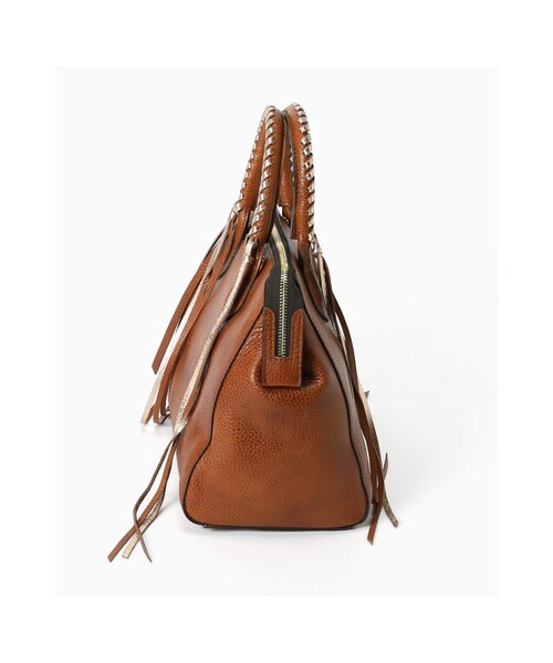 FRAMeWORK(フレームワーク)の「GIANNI CHIARINIフリンジボストン(バッグ・ブラウン/キャメル・フリー)」の3枚目の写真