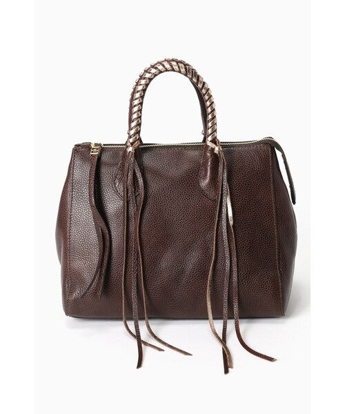 FRAMeWORK(フレームワーク)の「GIANNI CHIARINIフリンジボストン(バッグ・ブラウン/キャメル・フリー)」の1枚目の写真