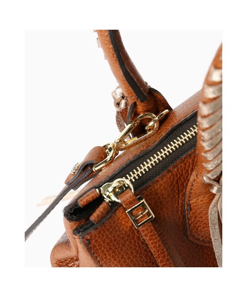 FRAMeWORK(フレームワーク)の「GIANNI CHIARINIフリンジボストン(バッグ・ブラウン/キャメル・フリー)」の12枚目の写真