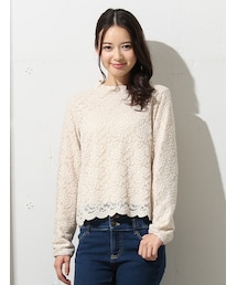 Honeys | 総レースプルオーバー(トップス)