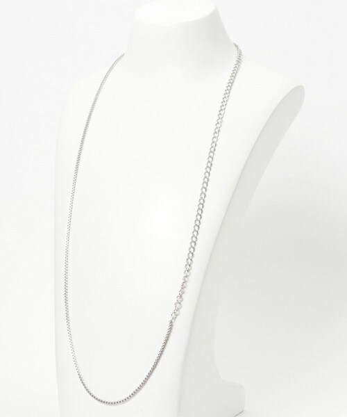 CASPER JOHN AIVER（キャスパージョンアイバー）の「ロングチェーンネックレス（ネックレス・メンズ・シルバー・FREE）」の2枚目の写真