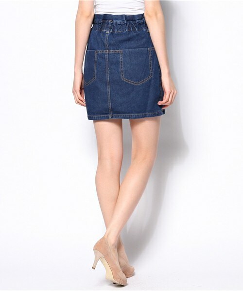 Aunt Marie's（アントマリーズ）の「【2014春物】ﾃﾞﾆﾑタイトスカート（デニムスカート・レディース・ホワイト/ブルー/ネイビー・FREE）」の5枚目の写真