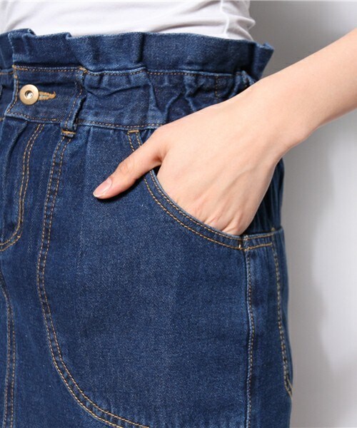 Aunt Marie's（アントマリーズ）の「【2014春物】ﾃﾞﾆﾑタイトスカート（デニムスカート・レディース・ホワイト/ブルー/ネイビー・FREE）」の8枚目の写真