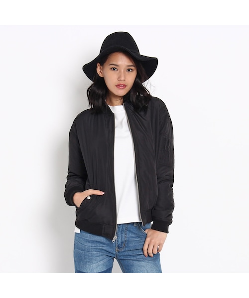 OZOC（オゾック）の「キルティングリバーシブルブルゾン（ジャケット/アウター・レディース・カーキ/ブラック/ネイビー・その他）」の10枚目の写真