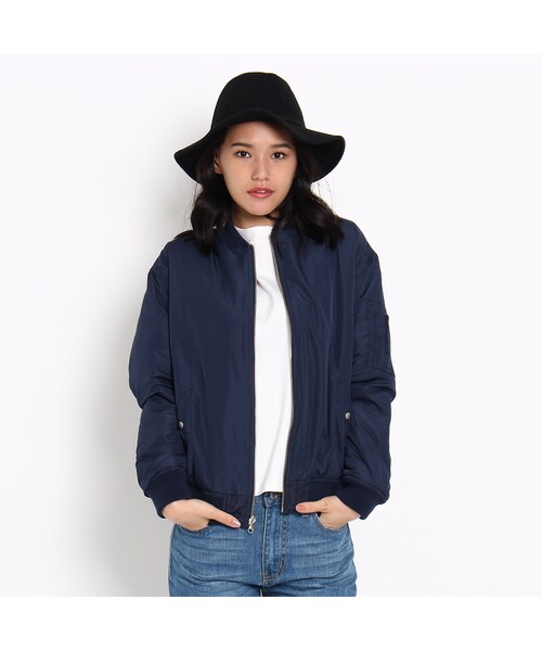 OZOC（オゾック）の「キルティングリバーシブルブルゾン（ジャケット/アウター・レディース・カーキ/ブラック/ネイビー・その他）」の12枚目の写真