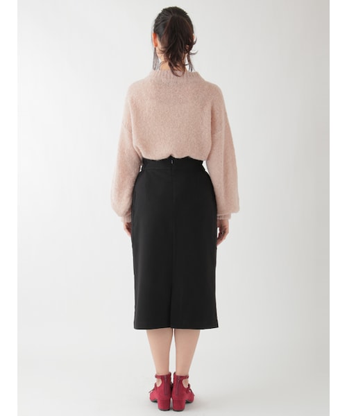 w closet(ダブルクローゼット)の「刺繍入りタイトスカート(スカート・レディース・グリーン/レンガ/クロ・FREE)」の6枚目の写真