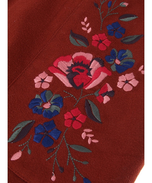 w closet(ダブルクローゼット)の「刺繍入りタイトスカート(スカート・レディース・グリーン/レンガ/クロ・FREE)」の9枚目の写真