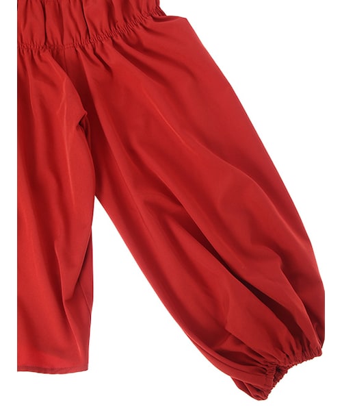 w closet（ダブルクローゼット）の「2wayシャーリングプルオーバー（トップス・レディース・レッド/Dブラウン/ブラック・FREE）」の8枚目の写真