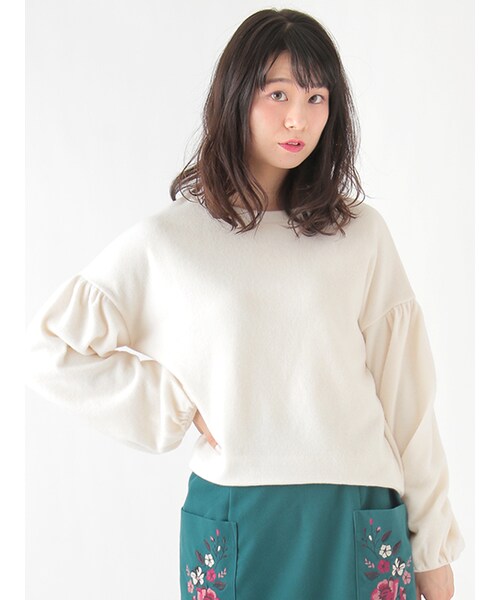 w closet（ダブルクローゼット）の「バルーンスリーブプルオーバー（トップス・レディース・アイボリー/Sグレー/ピンクベージュ/レンガ・FREE）」の5枚目の写真