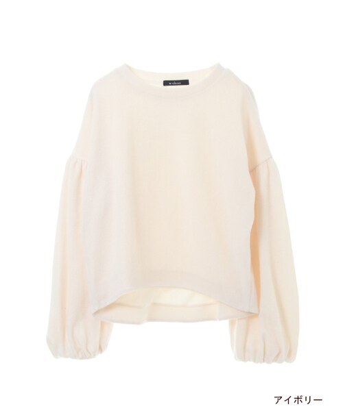 w closet（ダブルクローゼット）の「バルーンスリーブプルオーバー（トップス・レディース・アイボリー/Sグレー/ピンクベージュ/レンガ・FREE）」の2枚目の写真