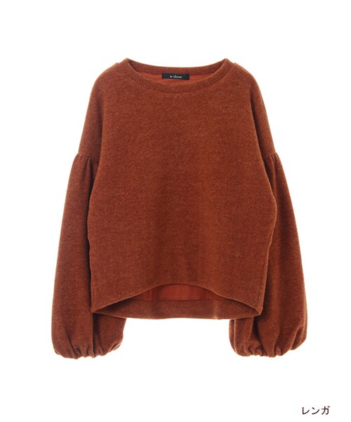 w closet（ダブルクローゼット）の「バルーンスリーブプルオーバー（トップス・レディース・アイボリー/Sグレー/ピンクベージュ/レンガ・FREE）」の4枚目の写真