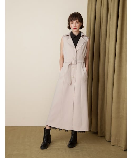 Marjorie（マージョリー）の「魔術師，兩件式披風大翻領背心長外套（ジャケット/アウター・レディース・深藍/杏・F）」の17枚目の写真