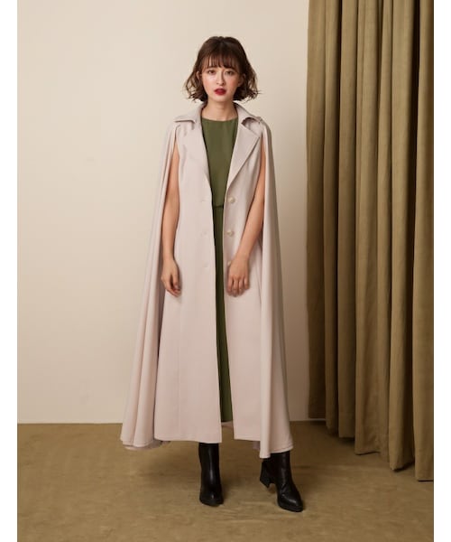 Marjorie（マージョリー）の「魔術師，兩件式披風大翻領背心長外套（ジャケット/アウター・レディース・深藍/杏・F）」の13枚目の写真