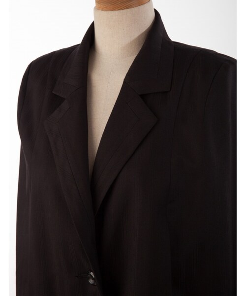 Marjorie（マージョリー）の「夜行動物，披風式特殊剪裁西裝外套（ジャケット/アウター・レディース・黑/深藍・F）」の9枚目の写真