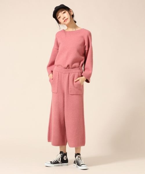 LOWRYS FARM（ローリーズファーム）の「７Ｇワイドパンツ（パンツ・アイボリー/ライトグレー/チャコール/ピンク/ブルー/ネイビー）」の7枚目の写真