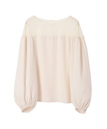 31 Sons de mode | 袖ボリュームネックレースブラウス〔冬ジャーナル#01掲載〕《予約アイテム》(トップス)