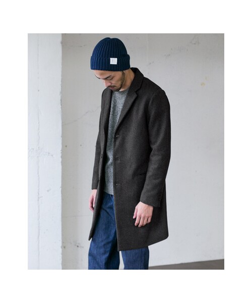 URBAN RESEARCH DOORS(アーバンリサーチドアーズ)の「Melton Chesterfield Coat(ジャケット/アウター・メンズ・Camel/Black/Navy/Charcoal・36/38/40)」の11枚目の写真