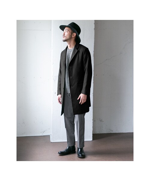 URBAN RESEARCH DOORS(アーバンリサーチドアーズ)の「Melton Chesterfield Coat(ジャケット/アウター・メンズ・Camel/Black/Navy/Charcoal・36/38/40)」の13枚目の写真