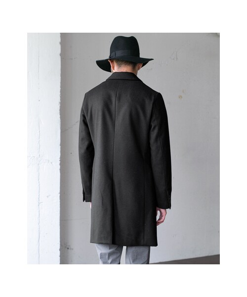 URBAN RESEARCH DOORS(アーバンリサーチドアーズ)の「Melton Chesterfield Coat(ジャケット/アウター・メンズ・Camel/Black/Navy/Charcoal・36/38/40)」の16枚目の写真