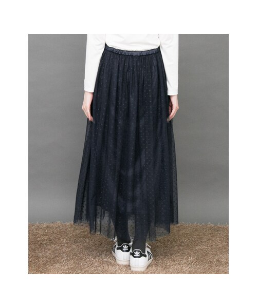 KBF（ケイビーエフ）の「【予約】チュールロングスカート（スカート・レディース・GRAY/WINE/NAVY/BLACK・one）」の20枚目の写真