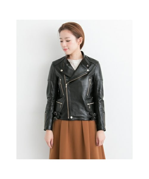 scye別注ダブルライダース　ラムレザー　レザージャケット　38 Mサイズ URBAN RESEARCH（アーバンリサーチ）の「Scye×URBAN RESEARCH