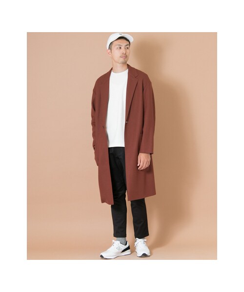 URBAN RESEARCH(アーバンリサーチ)の「ウールオーバーコート(ジャケット/アウター・メンズ・ブラウンレンガ/カーキ/グレー/ブラック・M/L)」の6枚目の写真