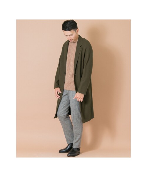 URBAN RESEARCH(アーバンリサーチ)の「ウールオーバーコート(ジャケット/アウター・メンズ・ブラウンレンガ/カーキ/グレー/ブラック・M/L)」の8枚目の写真