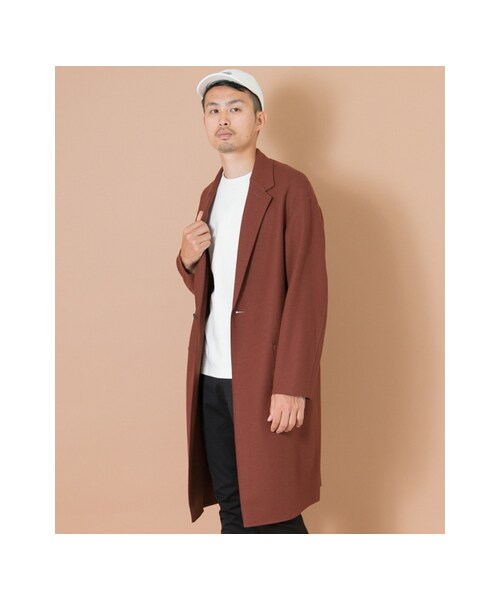 URBAN RESEARCH(アーバンリサーチ)の「ウールオーバーコート(ジャケット/アウター・メンズ・ブラウンレンガ/カーキ/グレー/ブラック・M/L)」の5枚目の写真