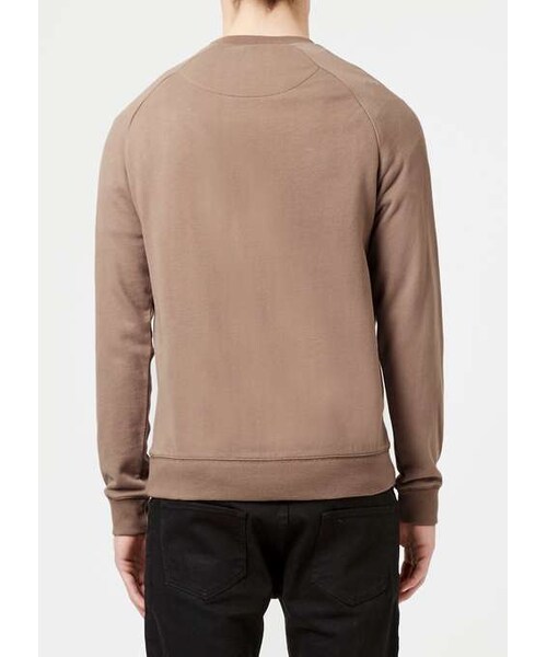 TOPMAN(トップマン)の「Brown Classic Fit Raglan Sweatshirt(スウェット・メンズ・Brown・XXS/XS/S/XXL)」の3枚目の写真