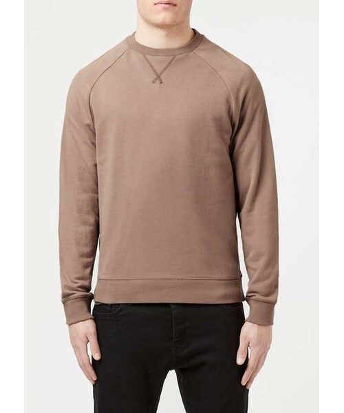 TOPMAN(トップマン)の「Brown Classic Fit Raglan Sweatshirt(スウェット・メンズ・Brown・XXS/XS/S/XXL)」の5枚目の写真