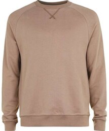TOPMAN | Brown Classic Fit Raglan Sweatshirt(スウェット)